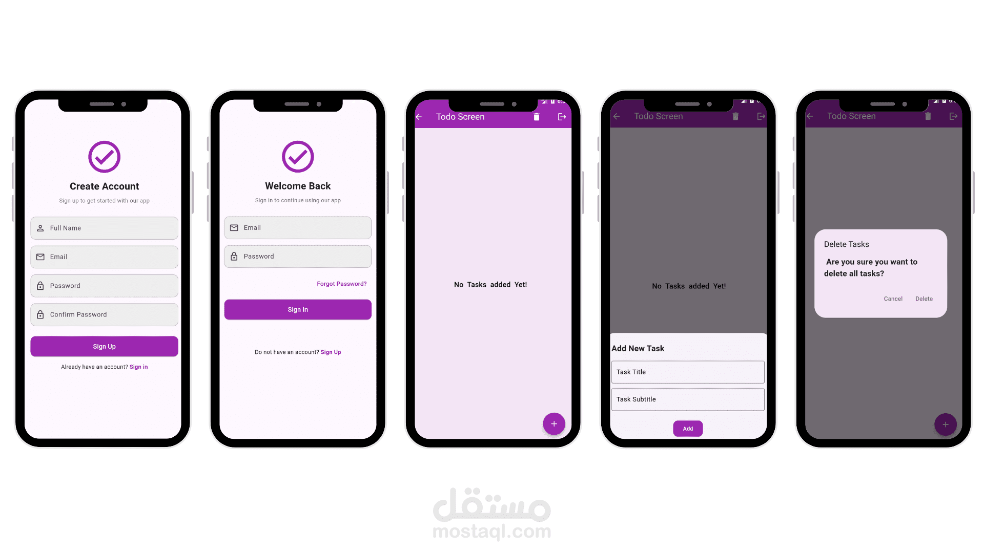 تطبيق المهام اليومية To-Do List App