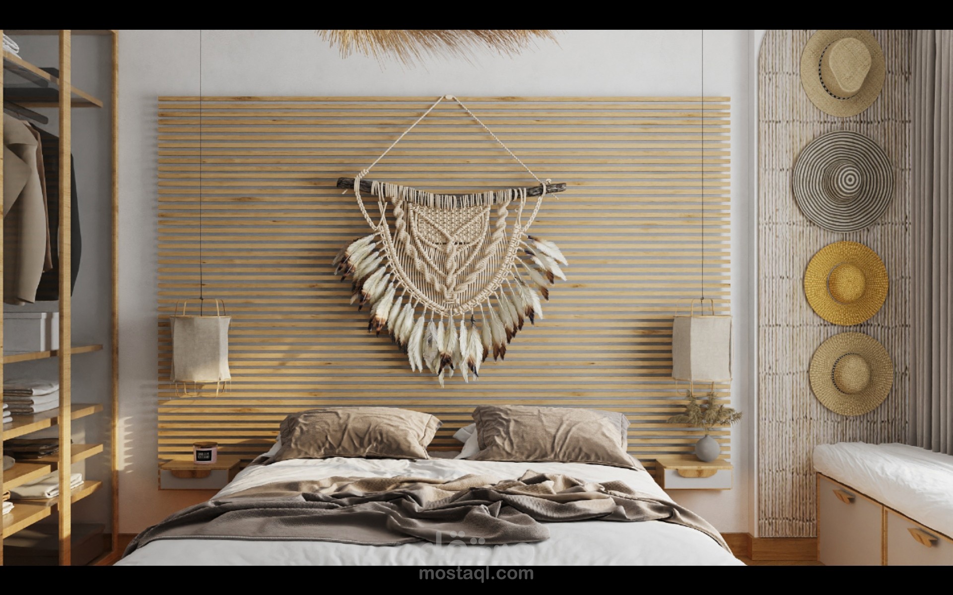 Boho bed room