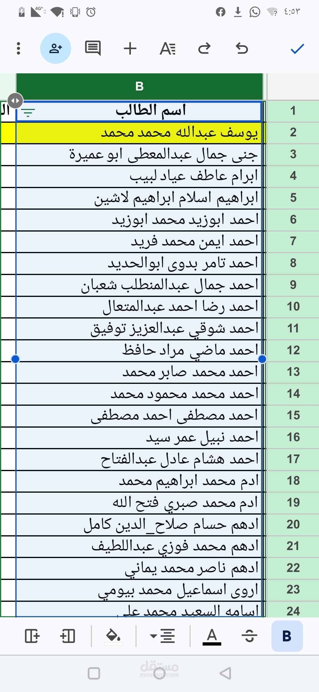 تنظيم البيانات وتصميم جداول Excel بشكل احترافي