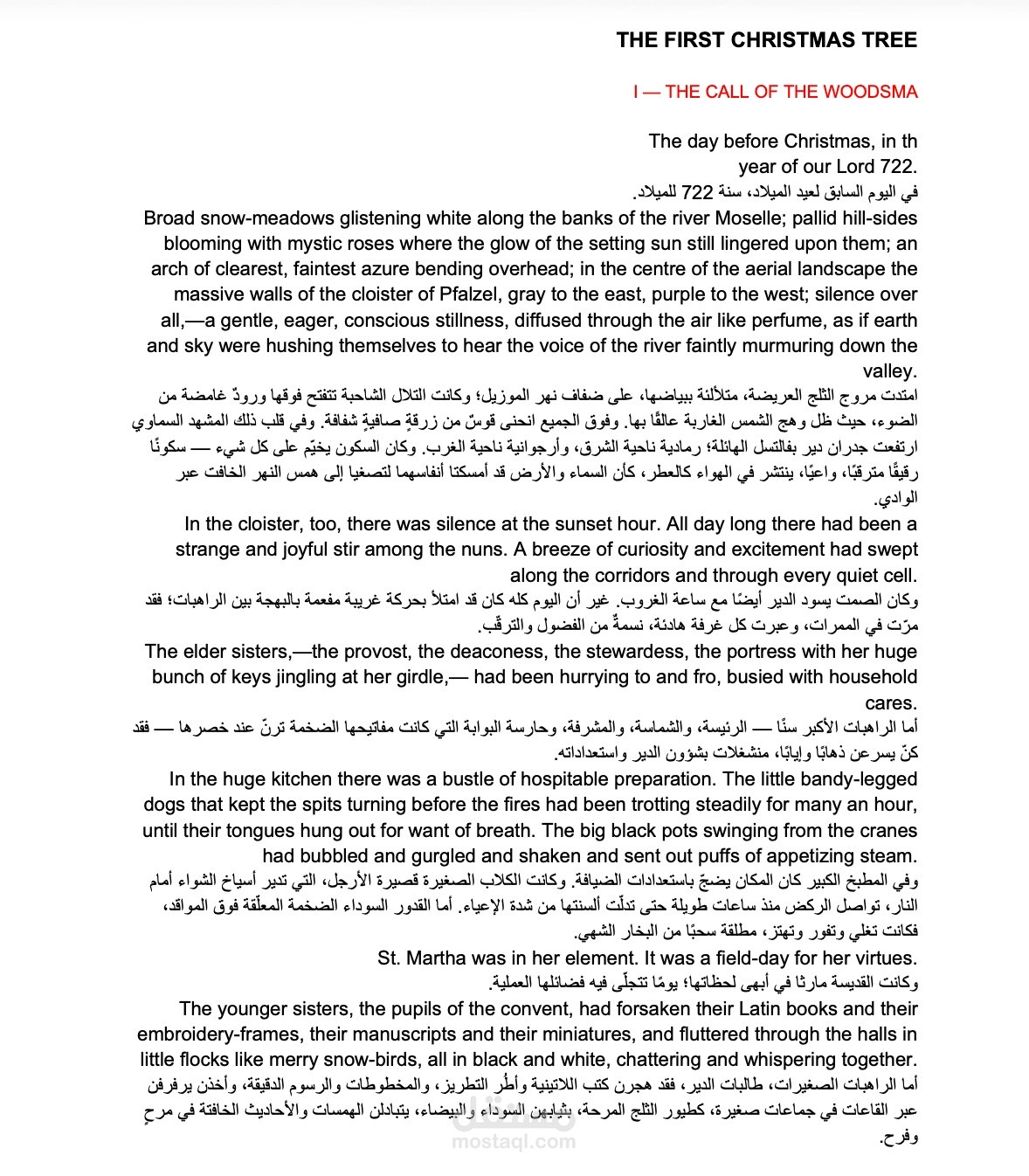 ترجمة مقالات أو مشاريع أدبية