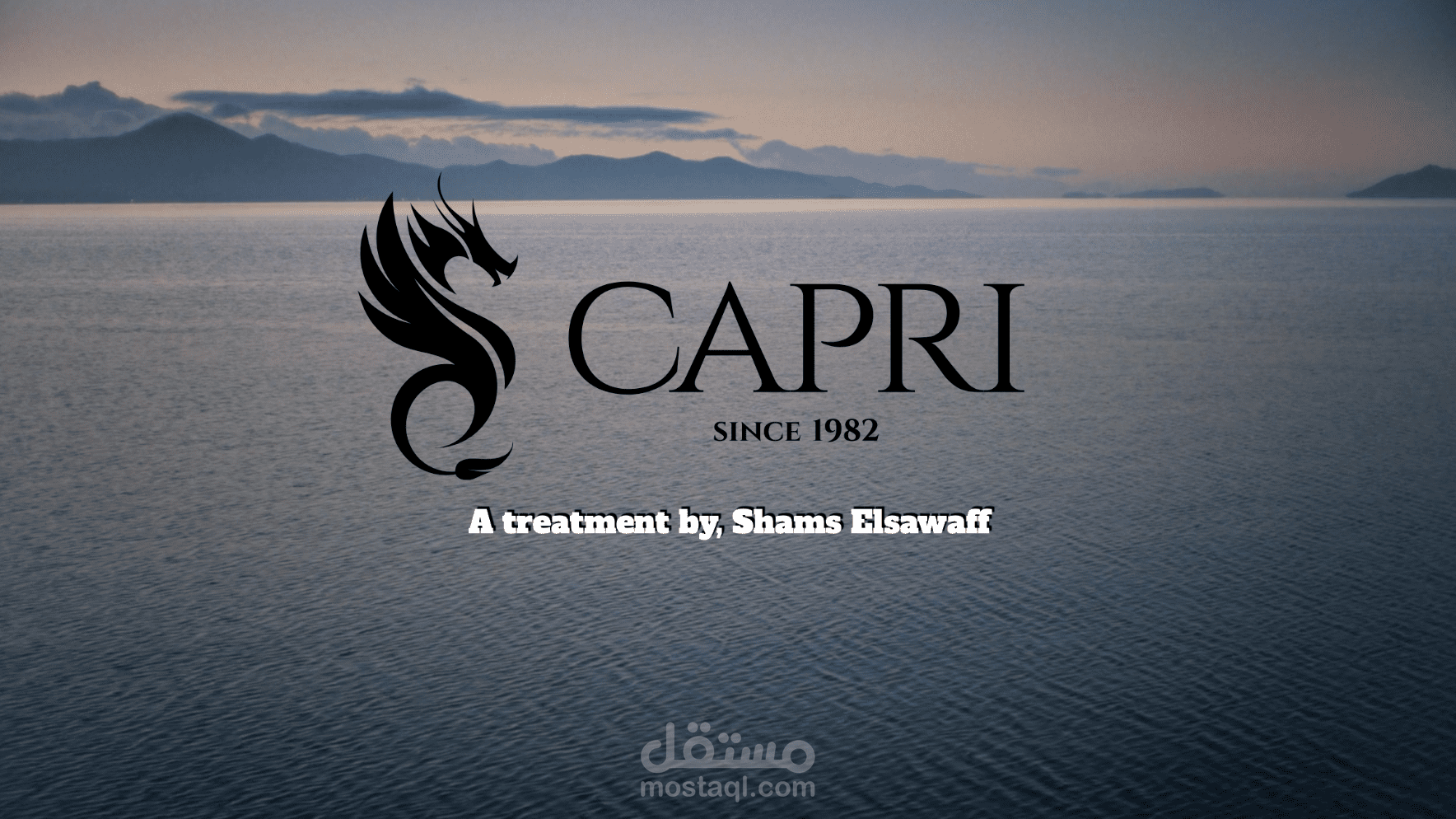 عرض تقديمي - presentation معالجة بصرية سينمائية لإعلان عطر Capri – فكرة إبداعية لحملة عطور فاخرة -