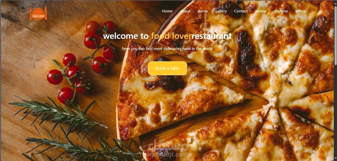 Front and developer Restaurant project