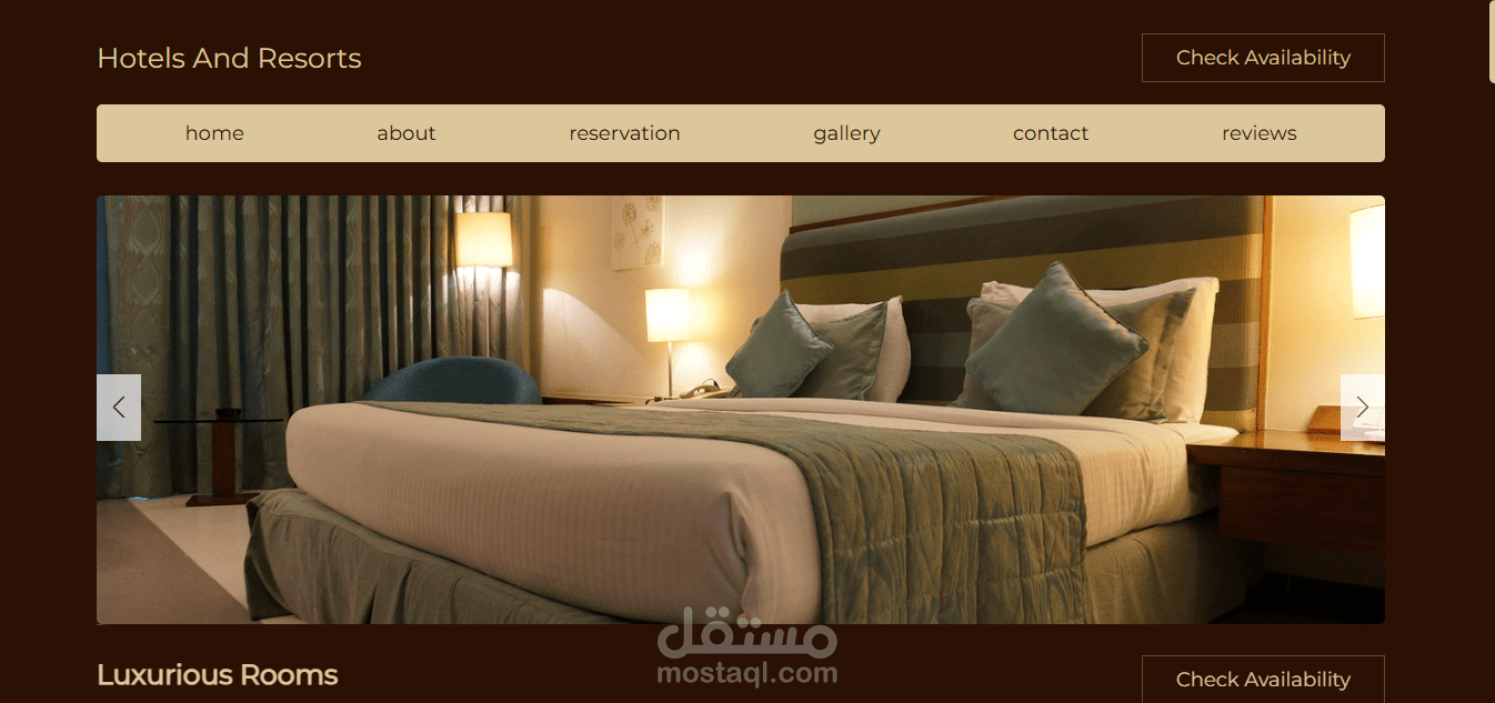 hotel website