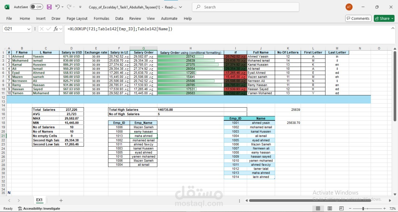 تنظيف و تنظيم و تحليل البيانات