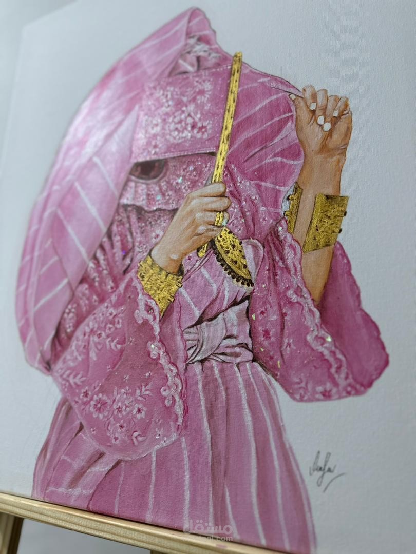 رسم أكريليك على كانفس
