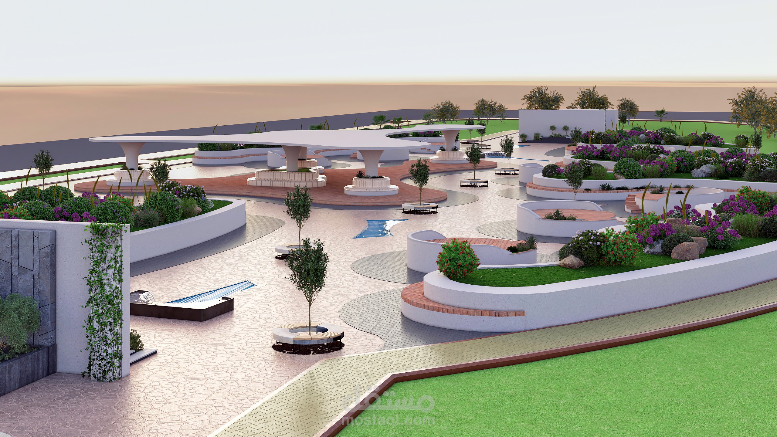 تصميم حديقة