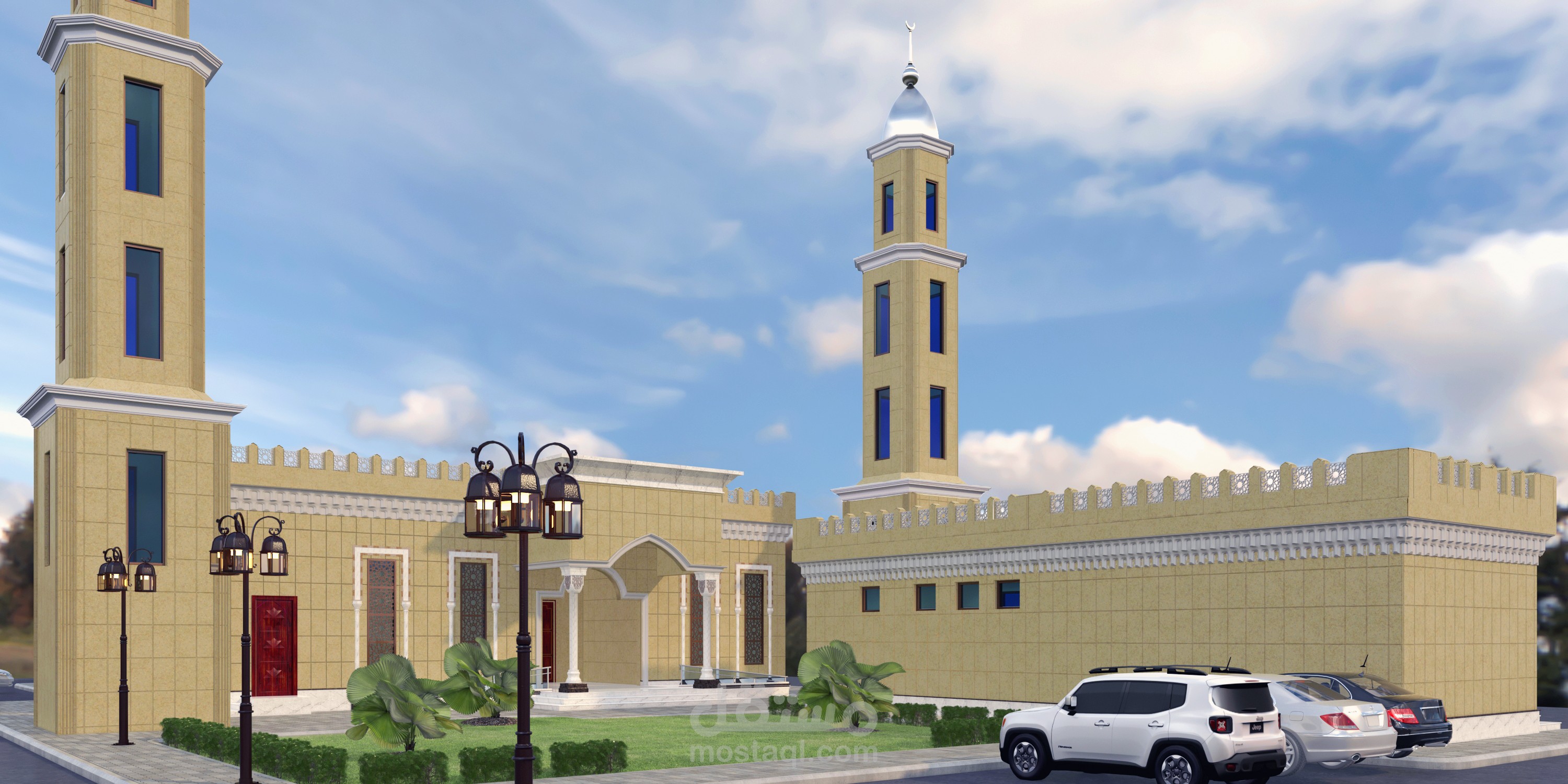 تصميم مسجد جامع