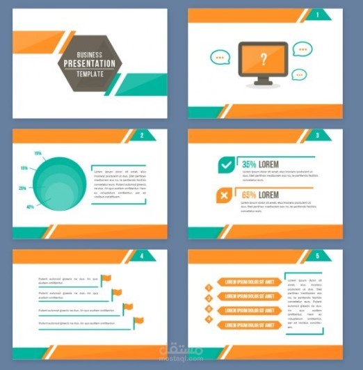 قالب عرض تقديمي احترافي لنجاح أعمالك