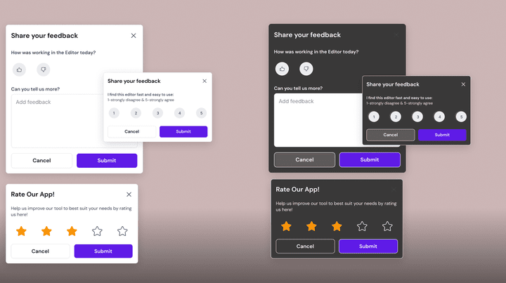 واجهة تقييم المستخدمين (Rating UI Design)