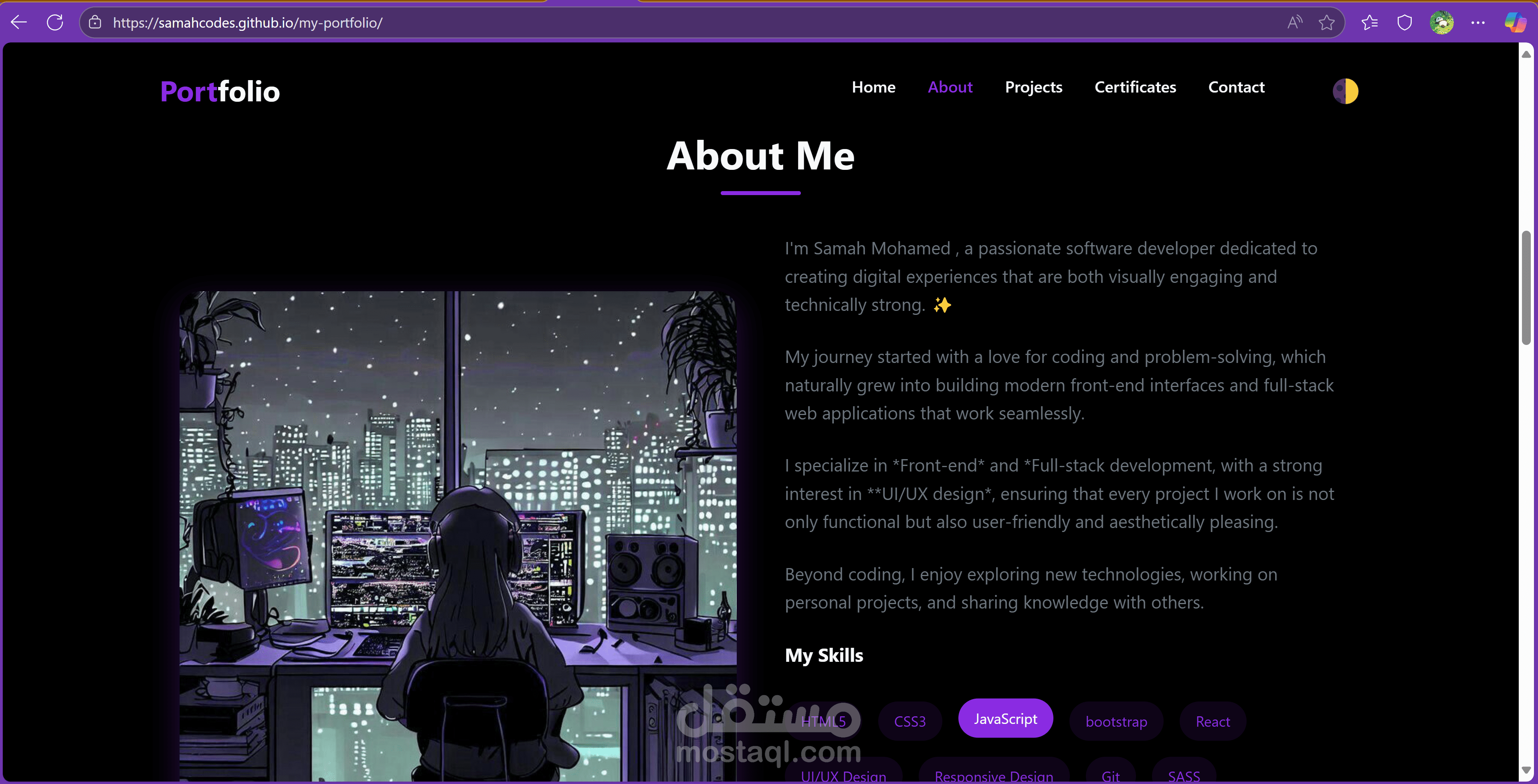portfolio عمل احترافى