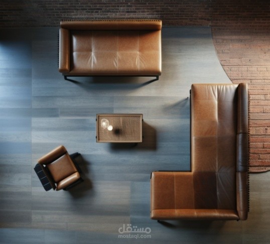 Industrial Style Living Room & Foyer
