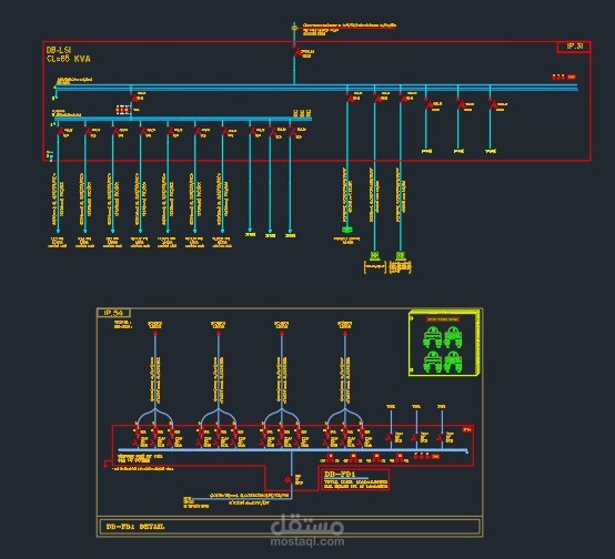 عمل Single Line Diagram  لمشاريع مختلفة