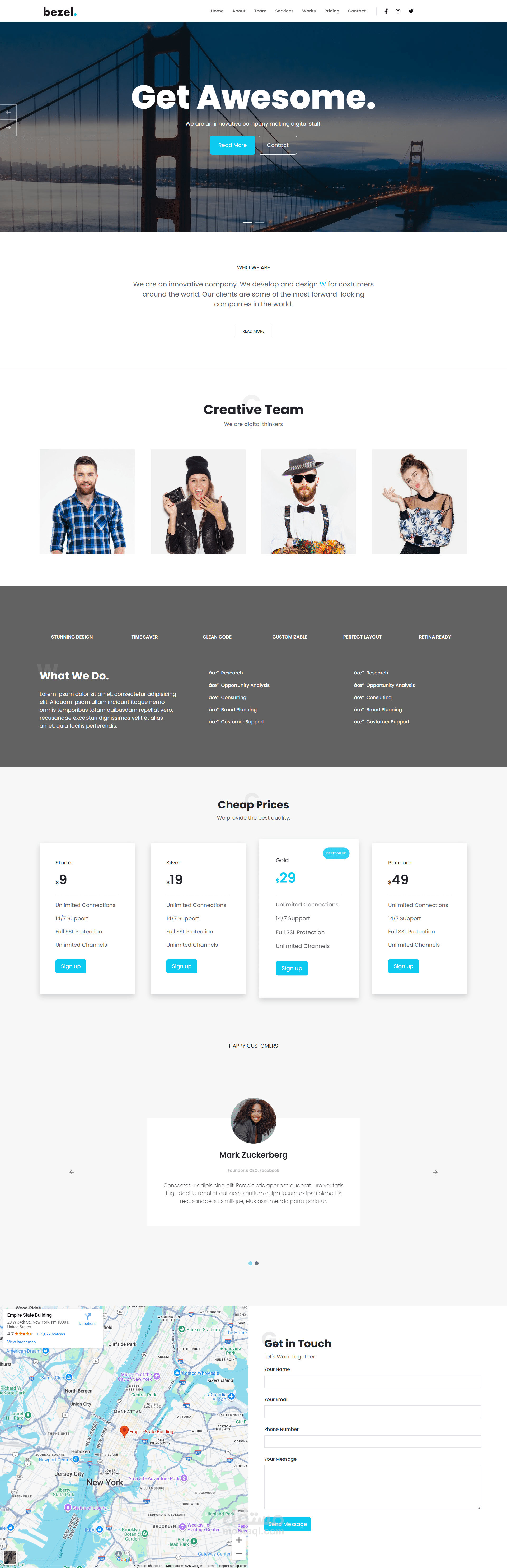 Bezel-Website-Template