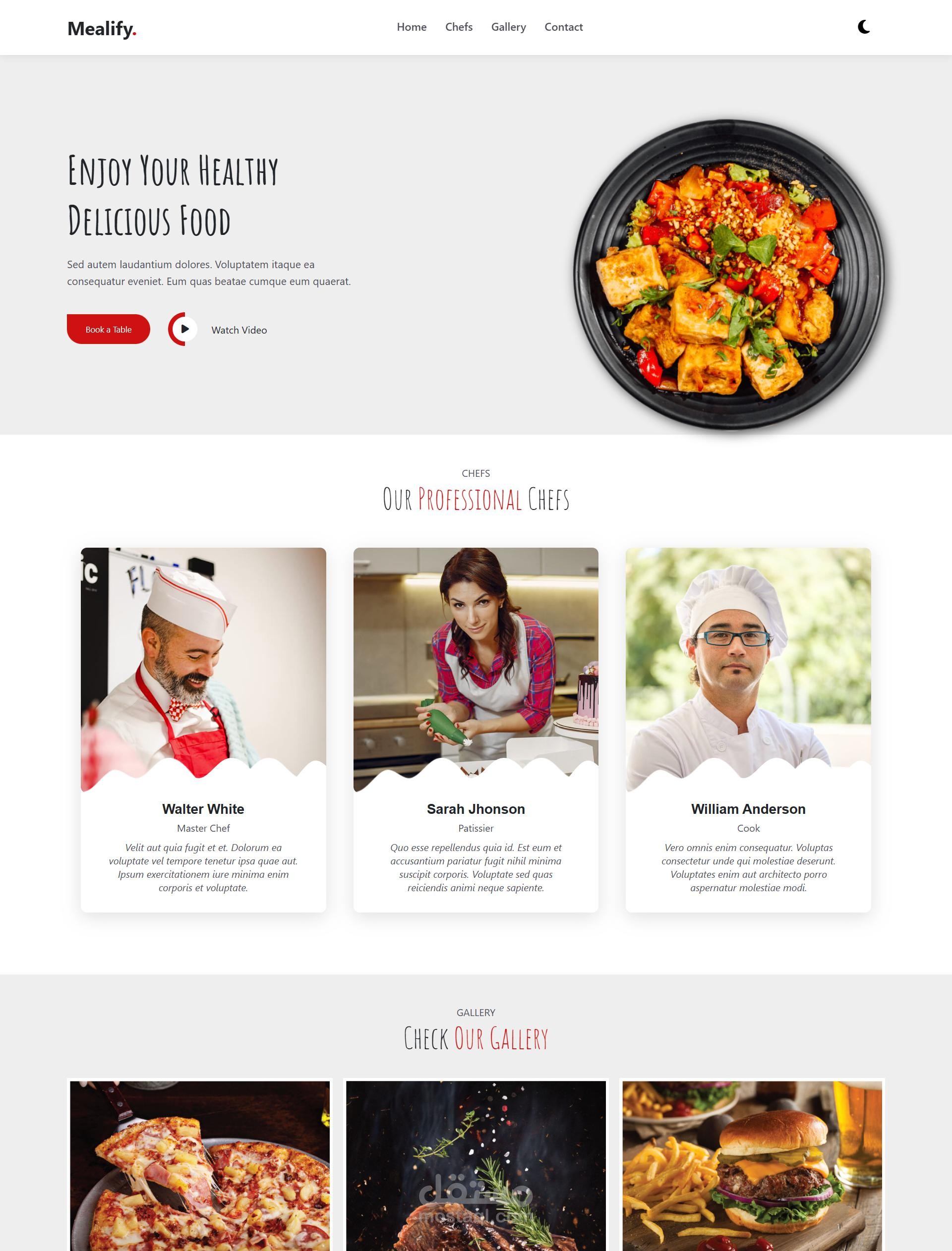 Mealify-Website