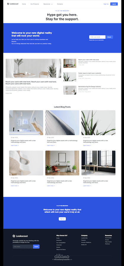 landing page - صفحة هبوط