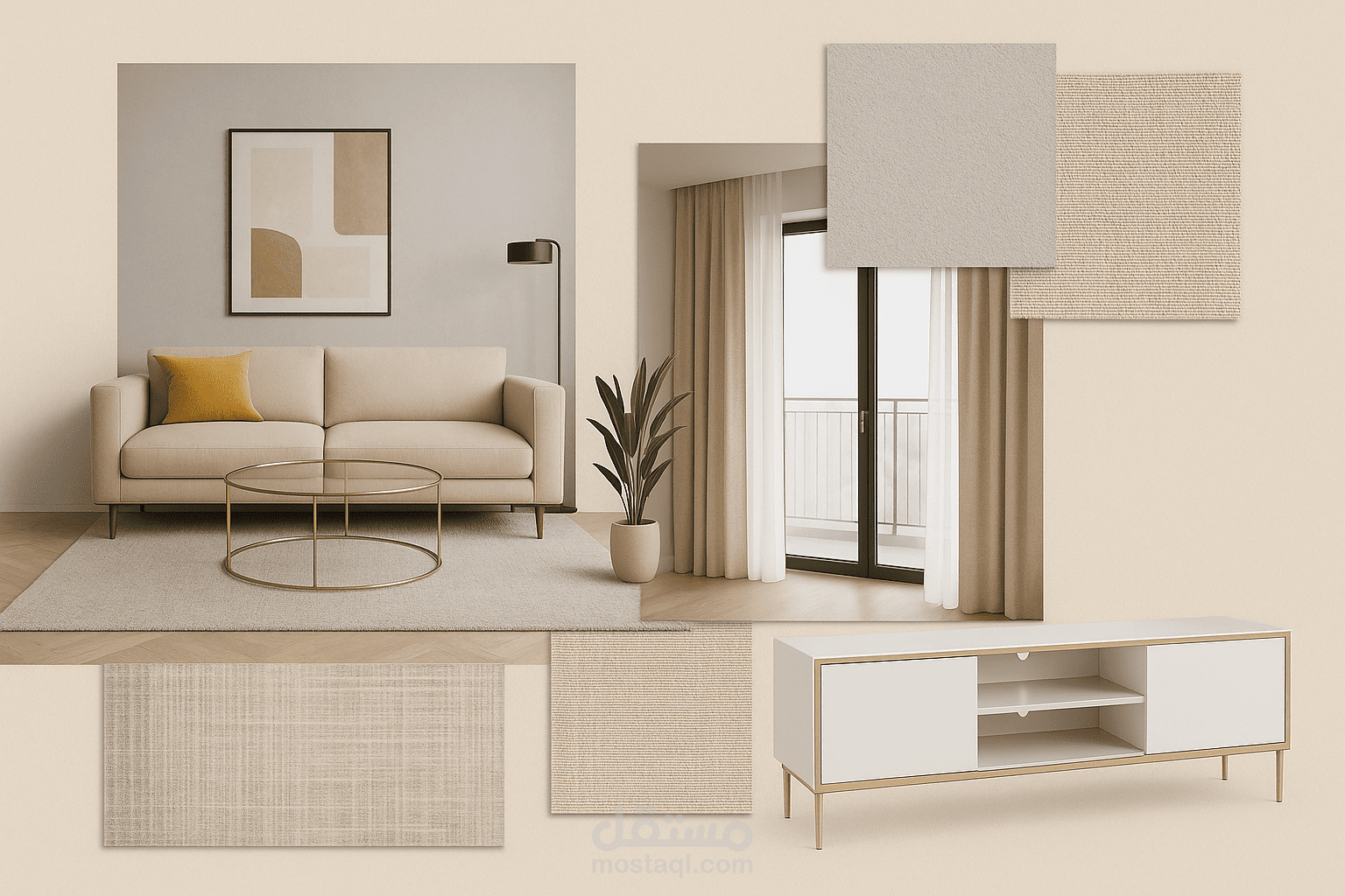 لغرفه معيشهMood board