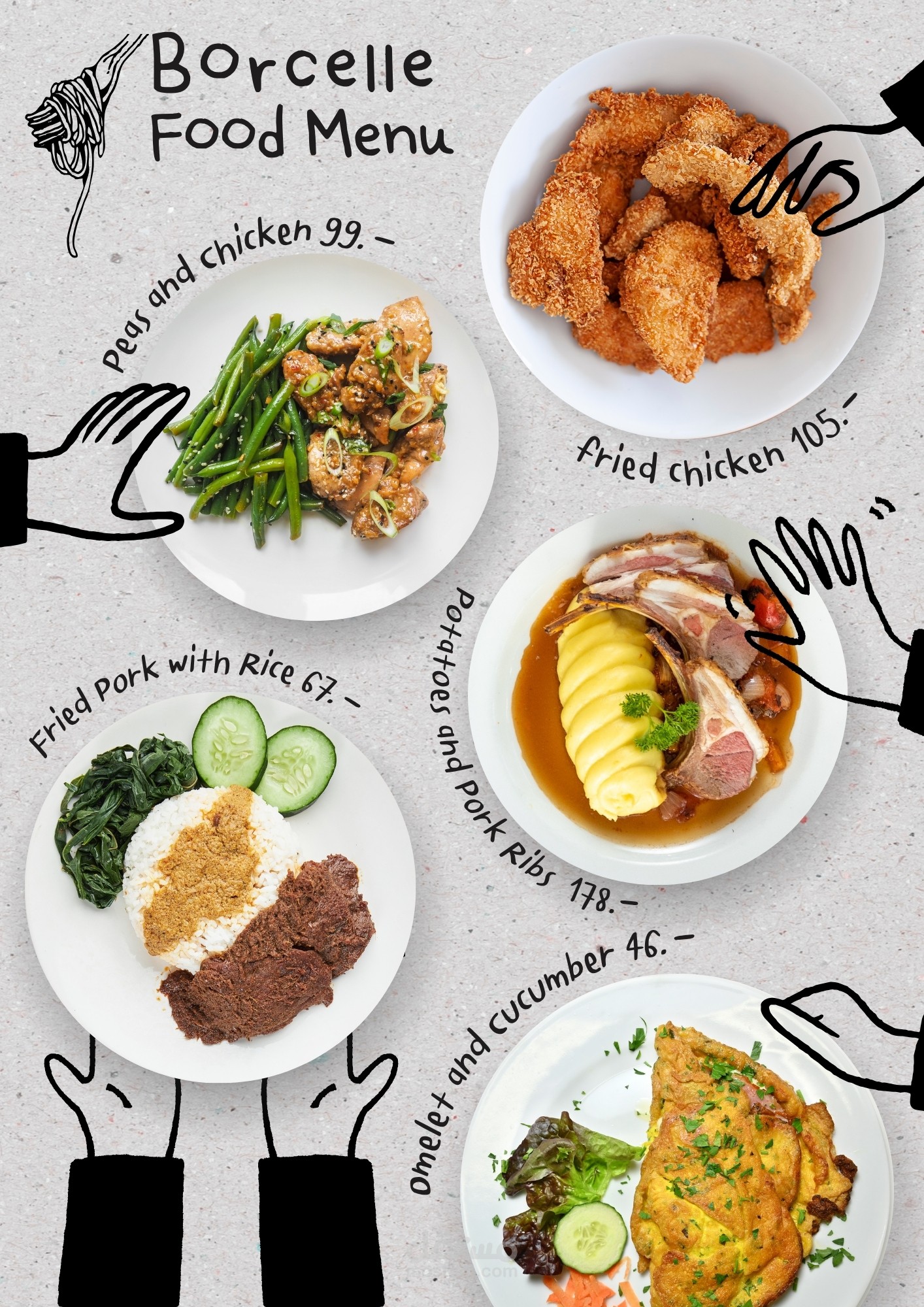menu food design