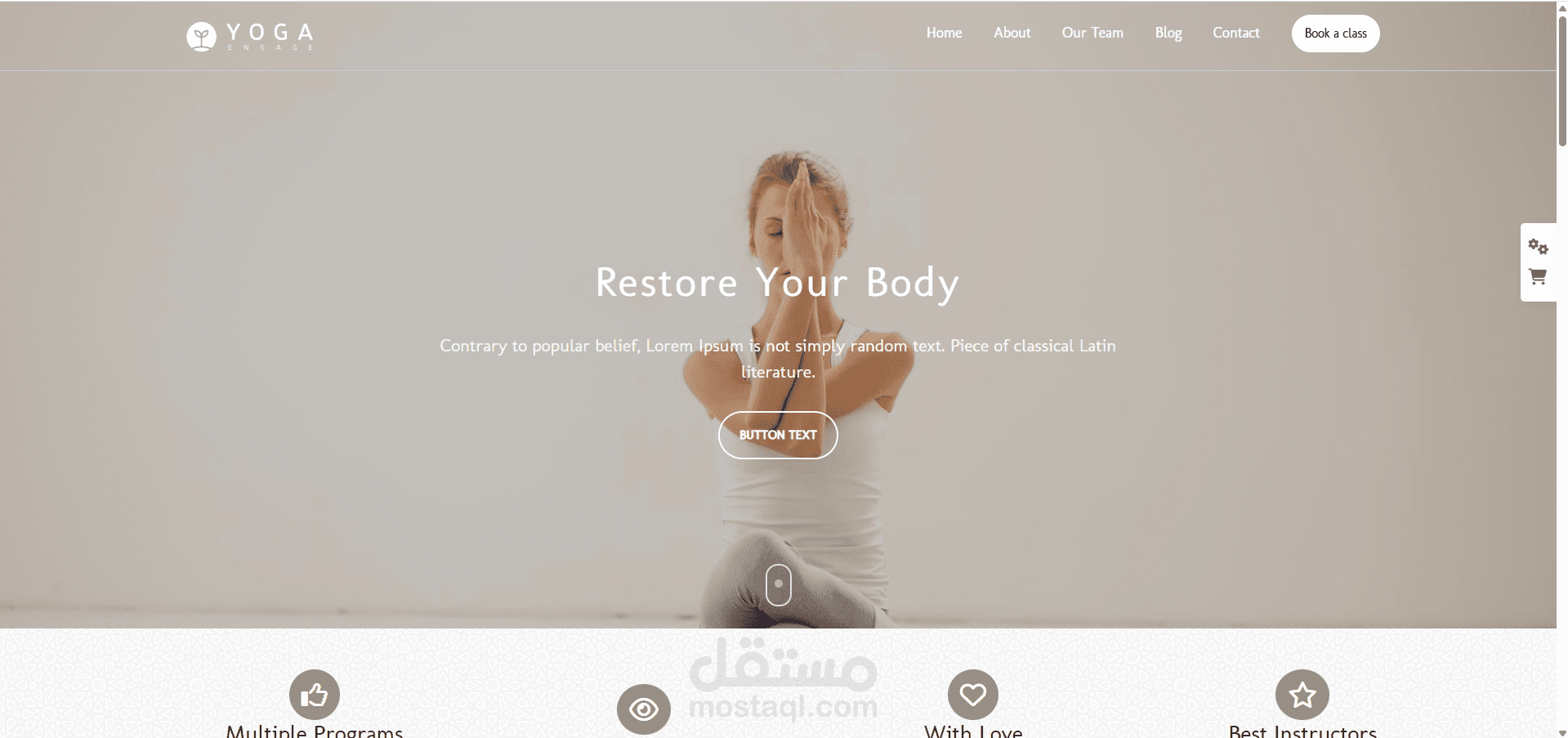 موقع تعليم وحجز كورسات يوجا