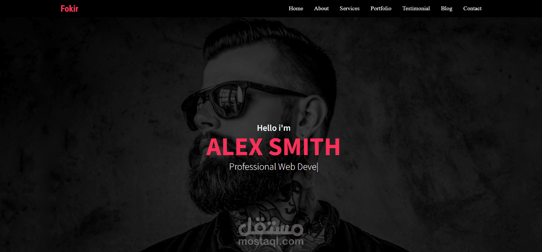 تصميم وتطوير صفحة بورتفوليو احترافية لعرض المنتجات والخدمات