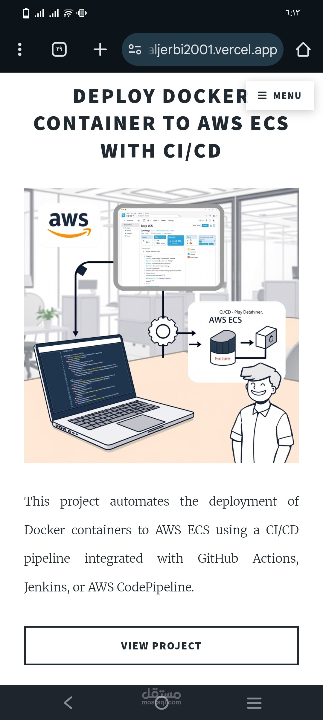 DEPLOY DOCKER CONTAINER TO AWS ECS WITH CI/CD