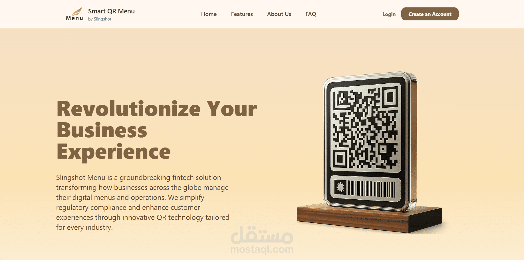 نظام إدارة مطعم رقمي باستخدام QR Menu