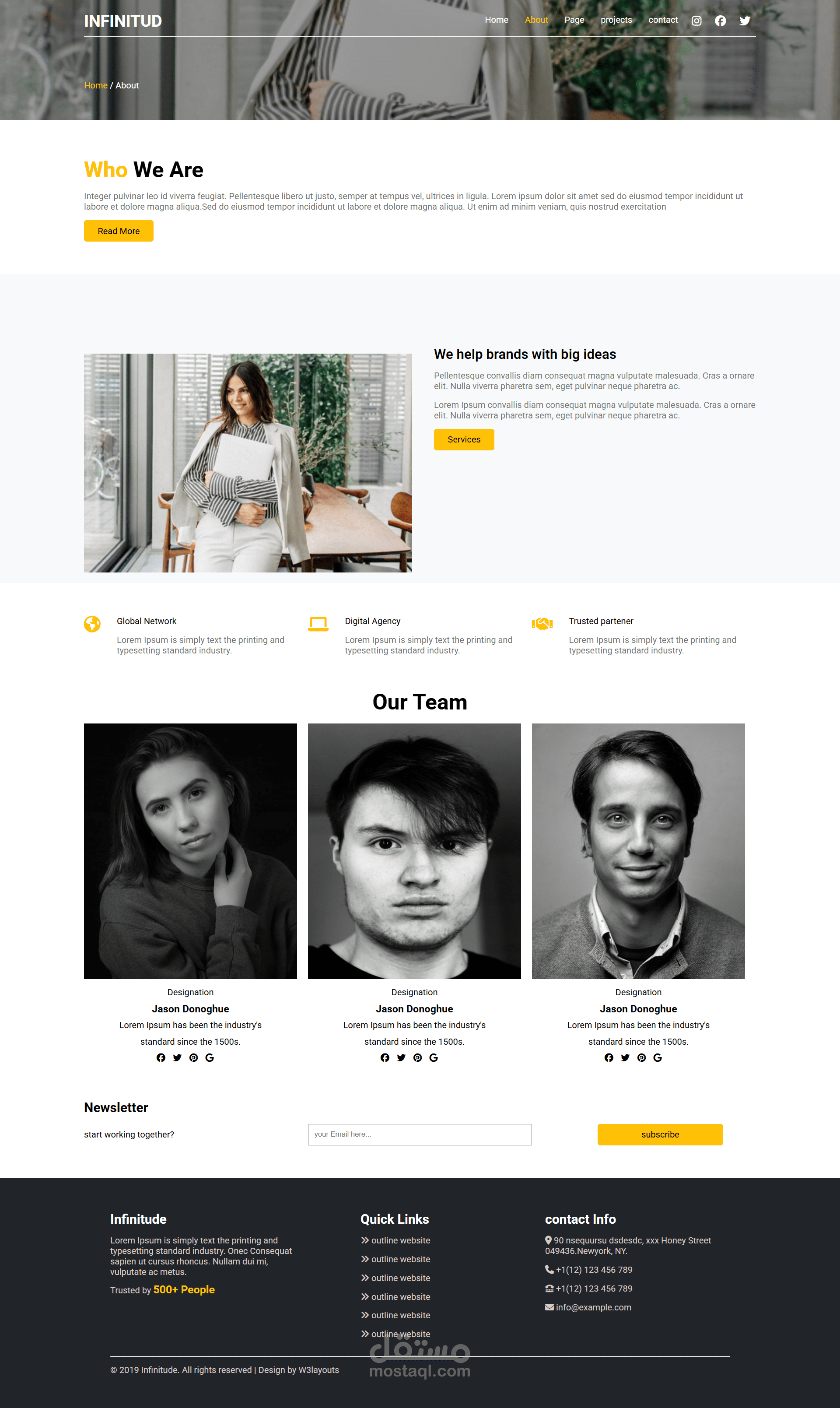 تصميم وتطوير موقع باحترافية باستخدام HTML و CSS"