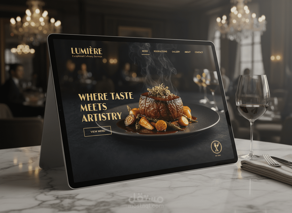 تصميم موقع إلكتروني احترافي لمطعمك يجذب الزبائن ويزيد الحجوزات