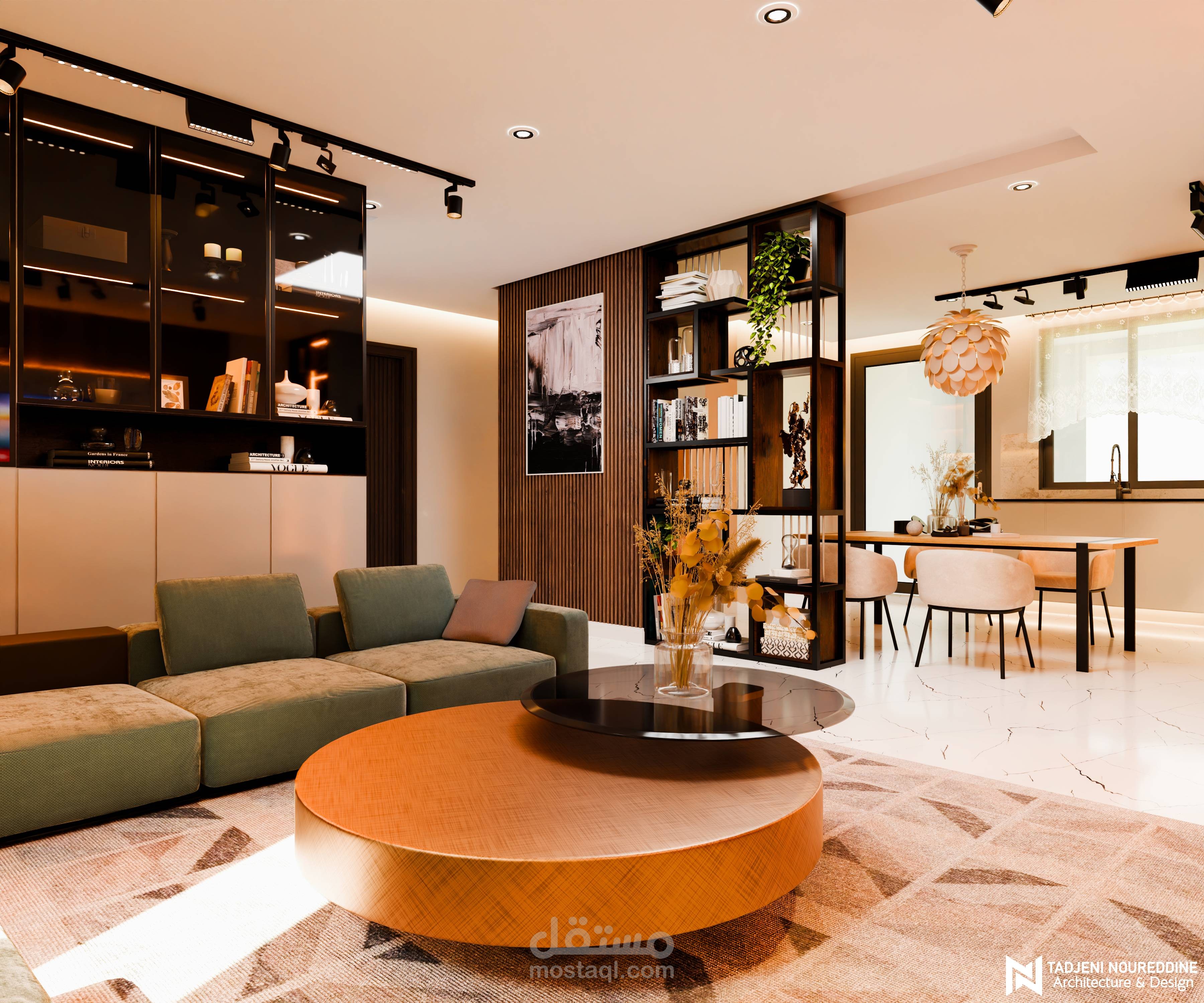 تصميم عصري لشقة سكنية