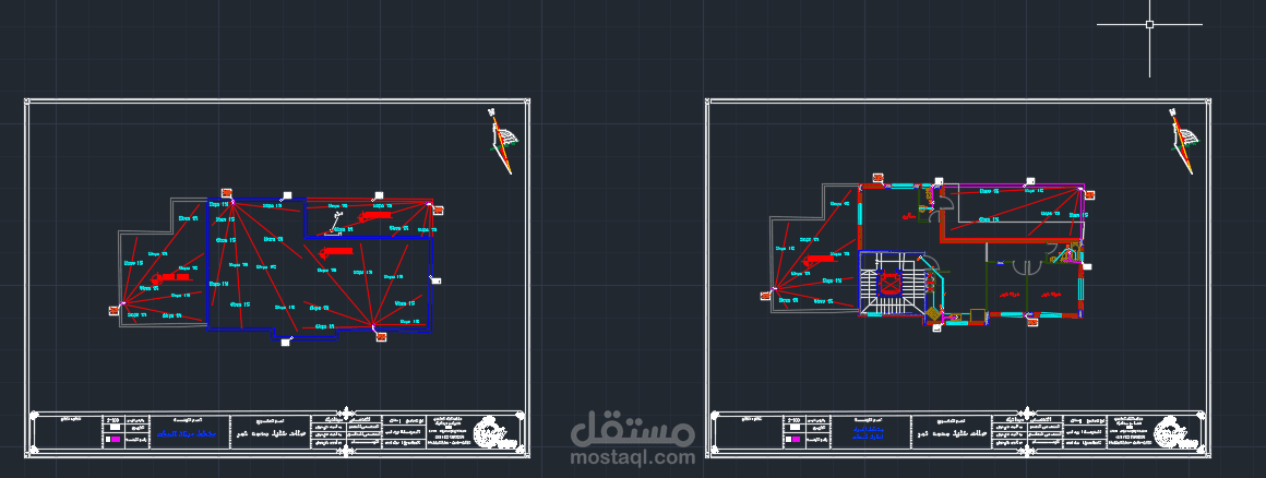 تصميم شبكات للتمديدات الصحية في المباني