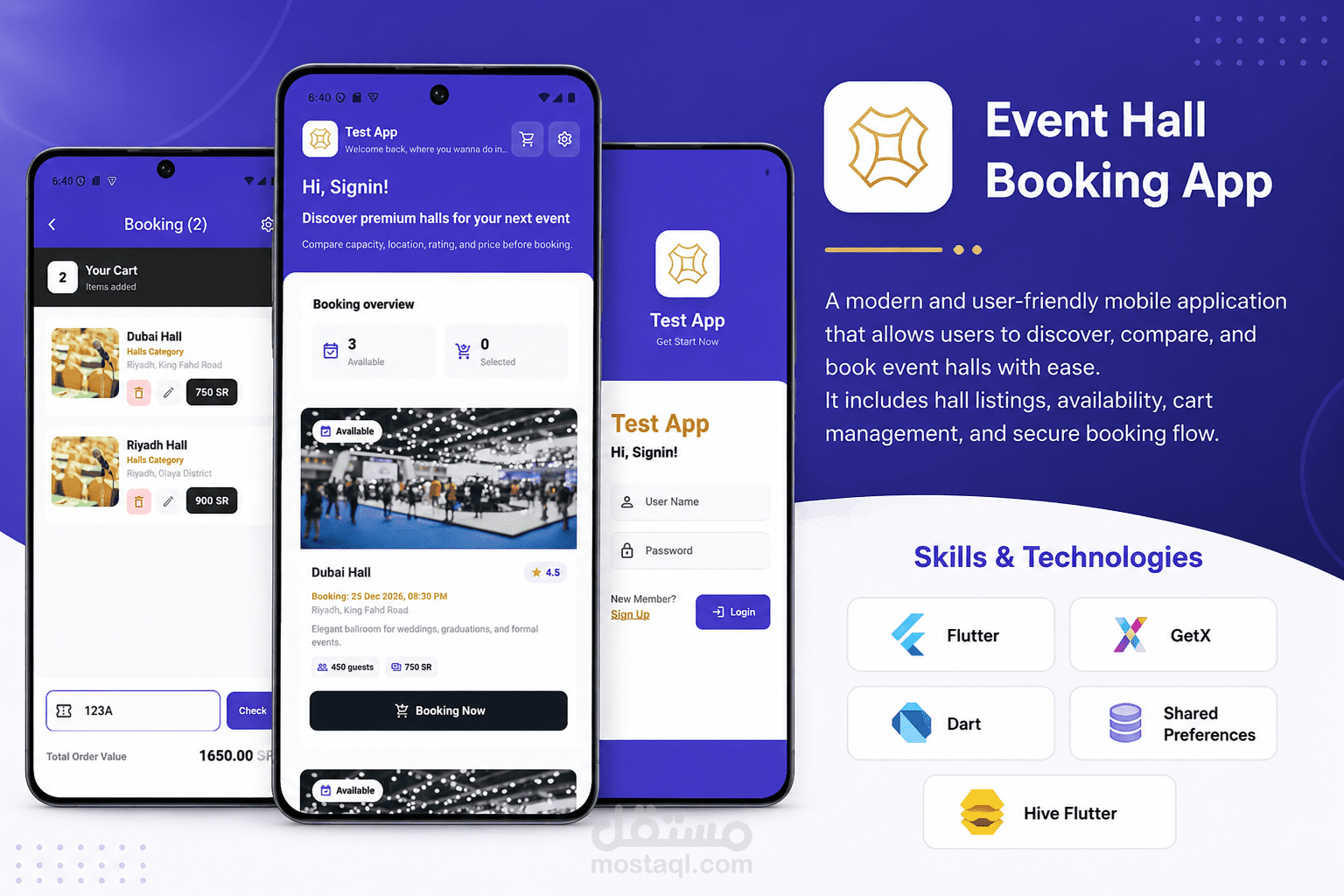 Event Hall Booking App