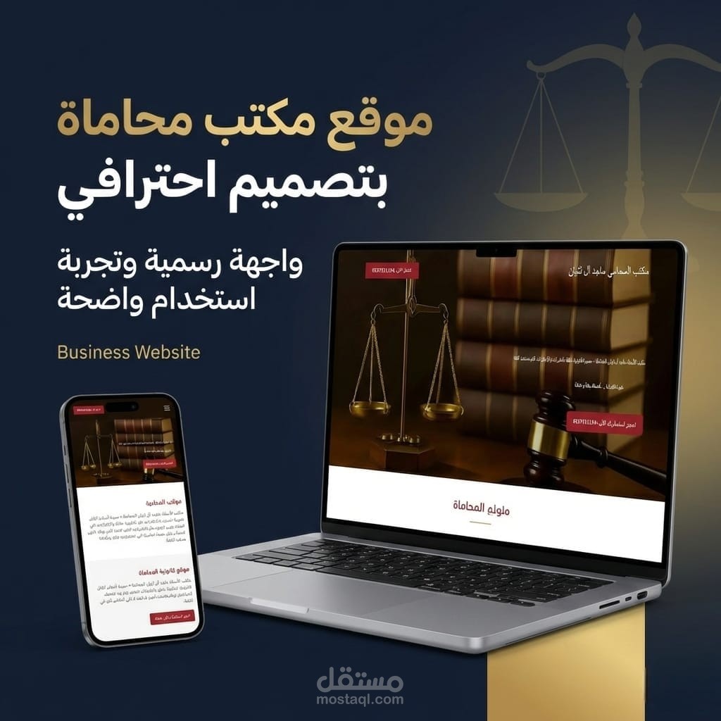 موقع مكتب الثنيان للمحاماة – تصميم واجهة قانونية رسمية على ووردبريس