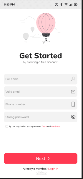 تطبيق حجز رحلات Travello باستخدام Flutter وFirebase