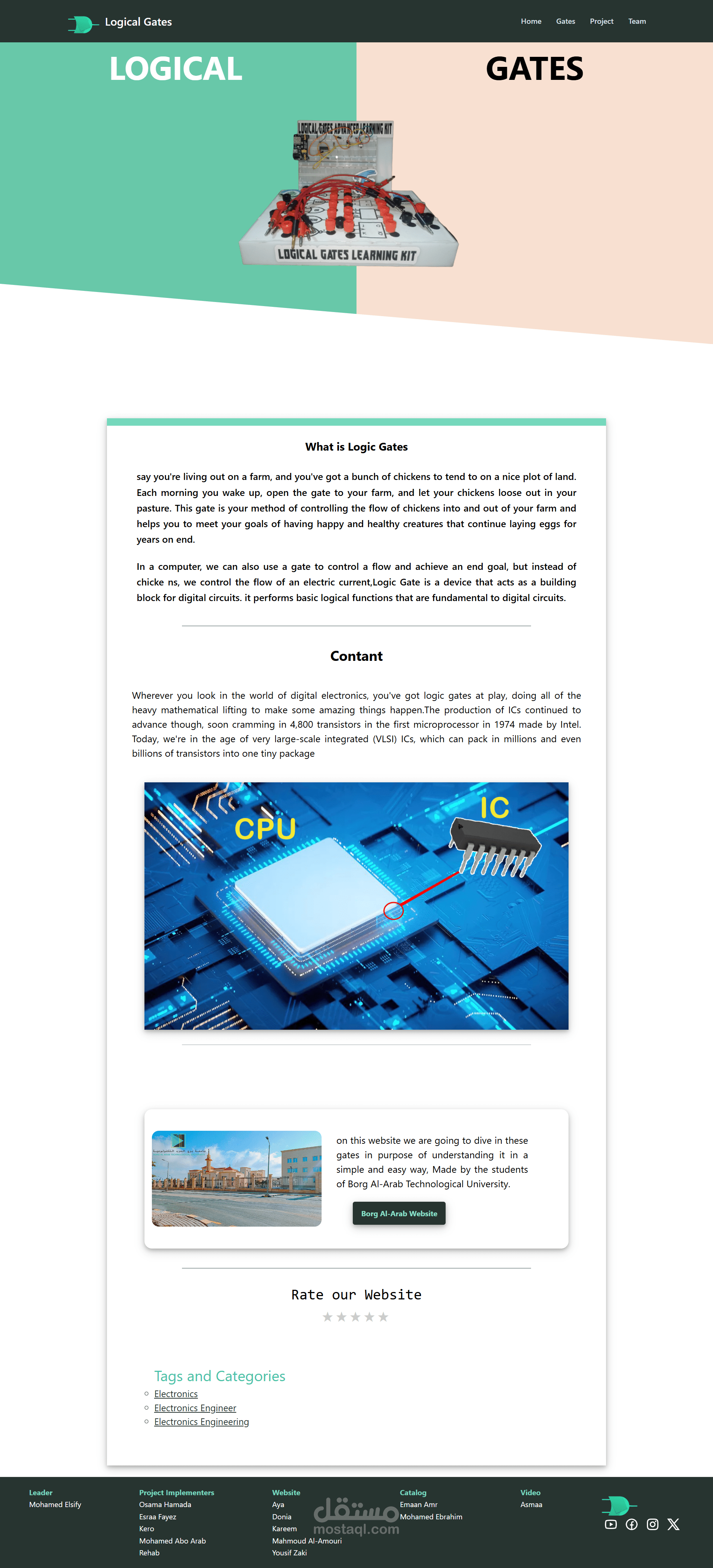 Logic Gates Project we==WebSite