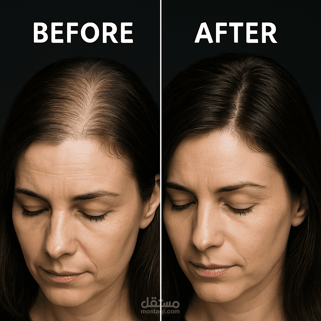كتابه محتوي اعلاني لعيادة تجميل وتصميم بوستر