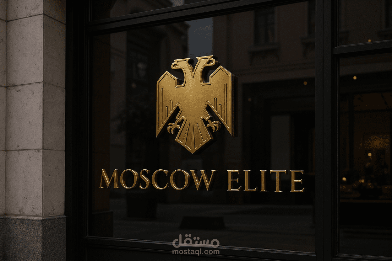 Moscow Elite Logo Design: Double-Headed Eagle Emblem for Prestigious Brand Identity