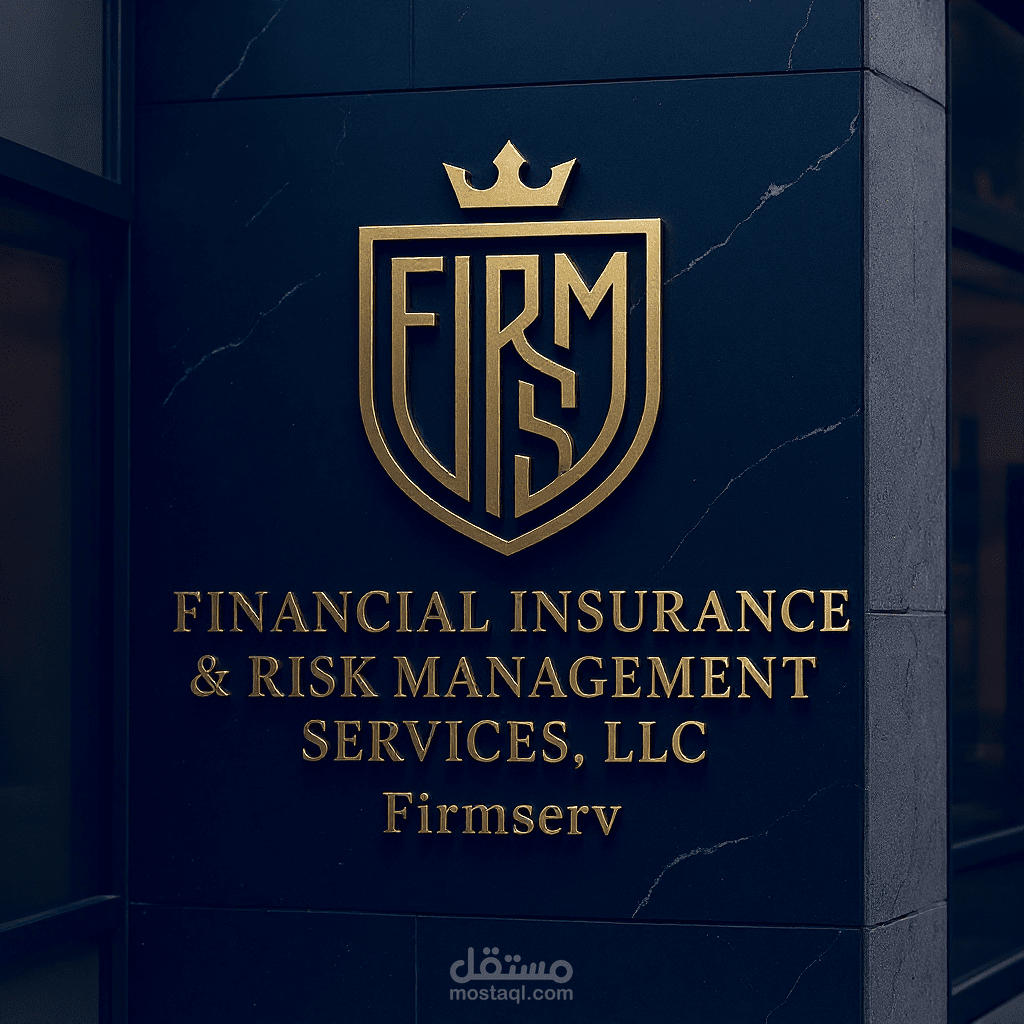 Luxury Financial Services Logo Design: Shield & Crown Monogram