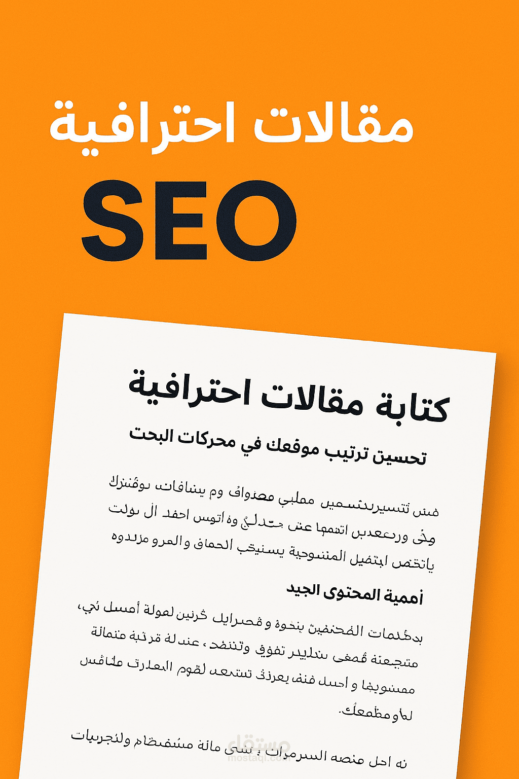 كتابة محتوى ومقالات متوافق مع سيو