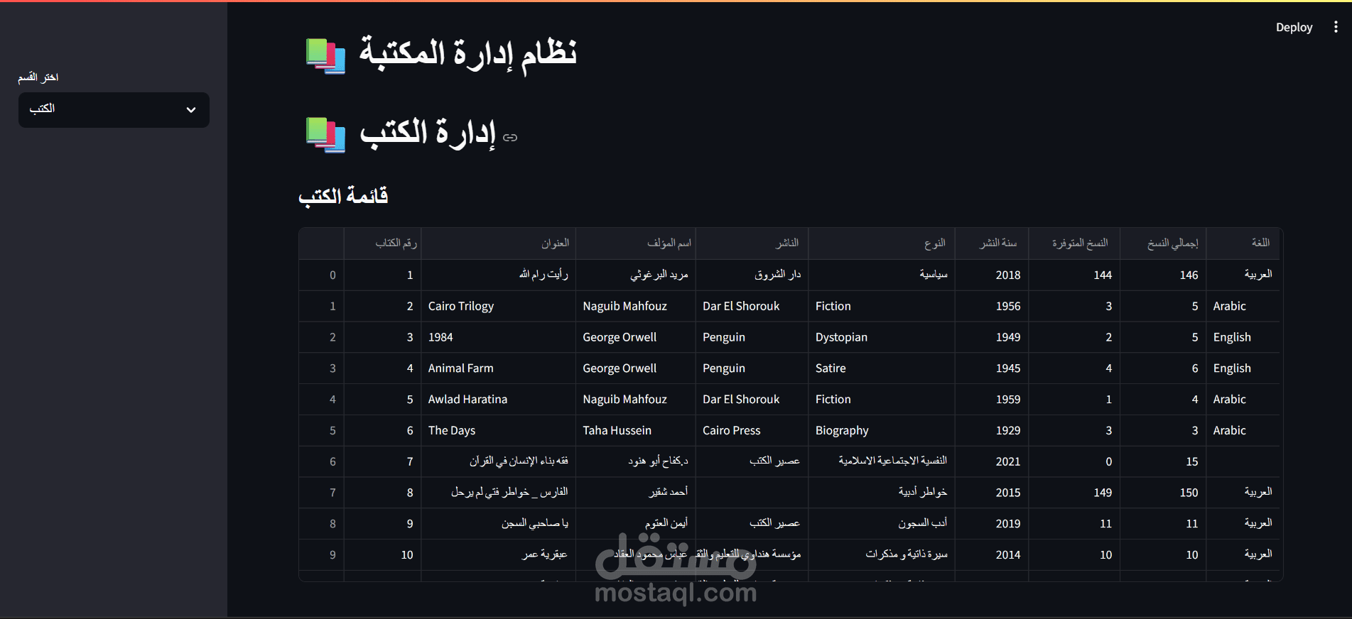 Library Database Management System