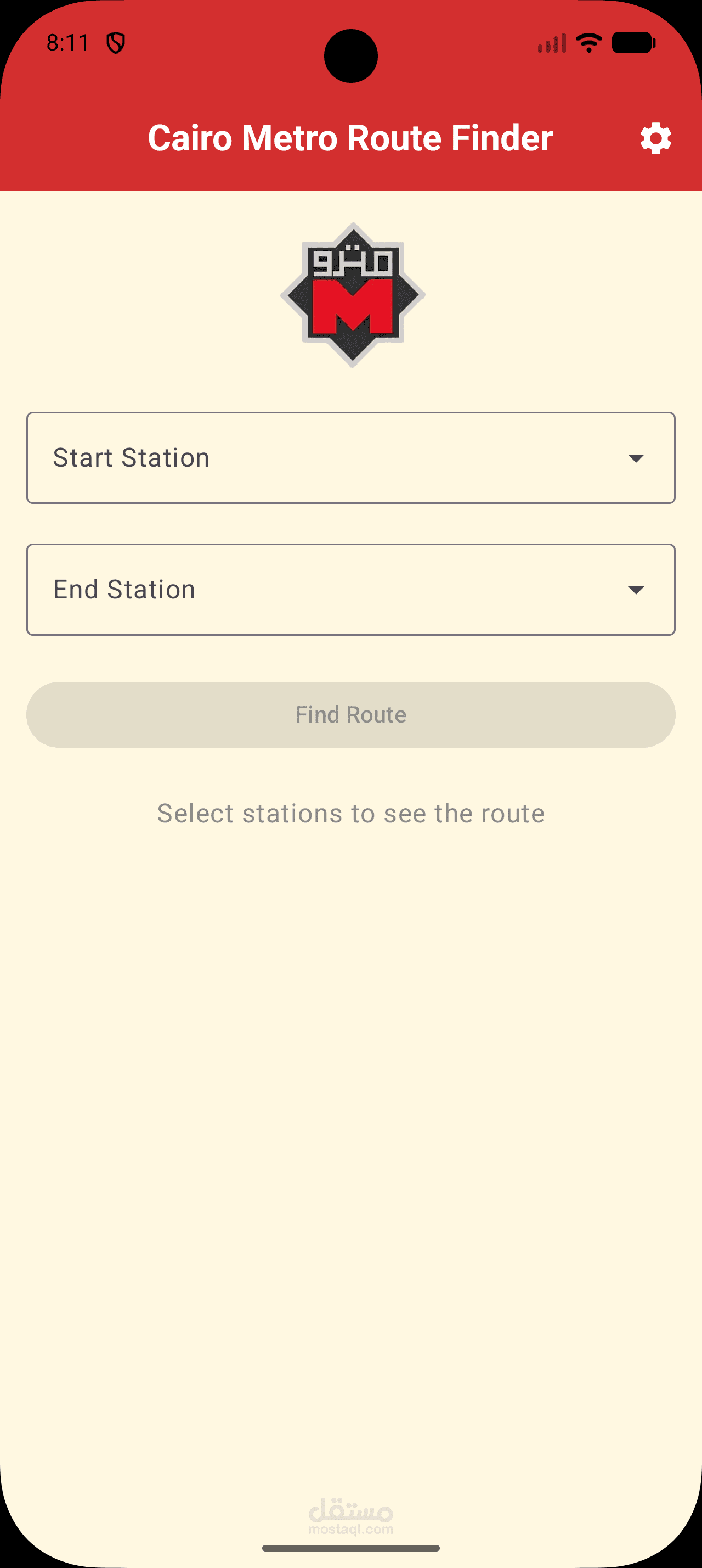 تطوير تطبيق Cairo Metro Route Finder لحساب المسار وسعر التذكرة وعدد المحطات
