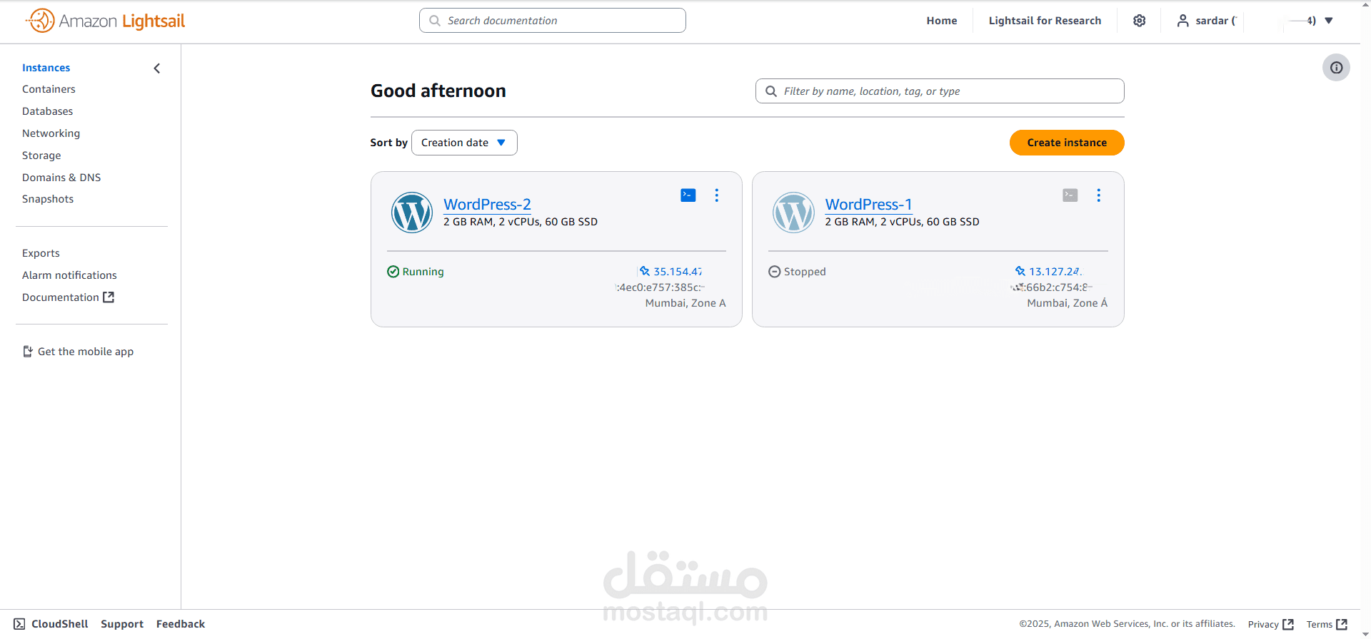 الانتقال الكامل لموقع ووردبريس إلى أمازون كلاود