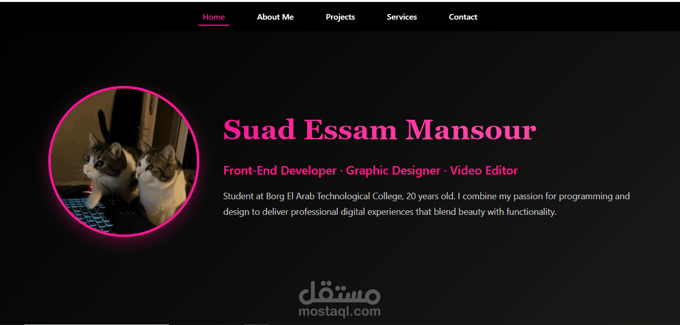 Front-End Website Design باستخدامHTML, CSS, JavaScript