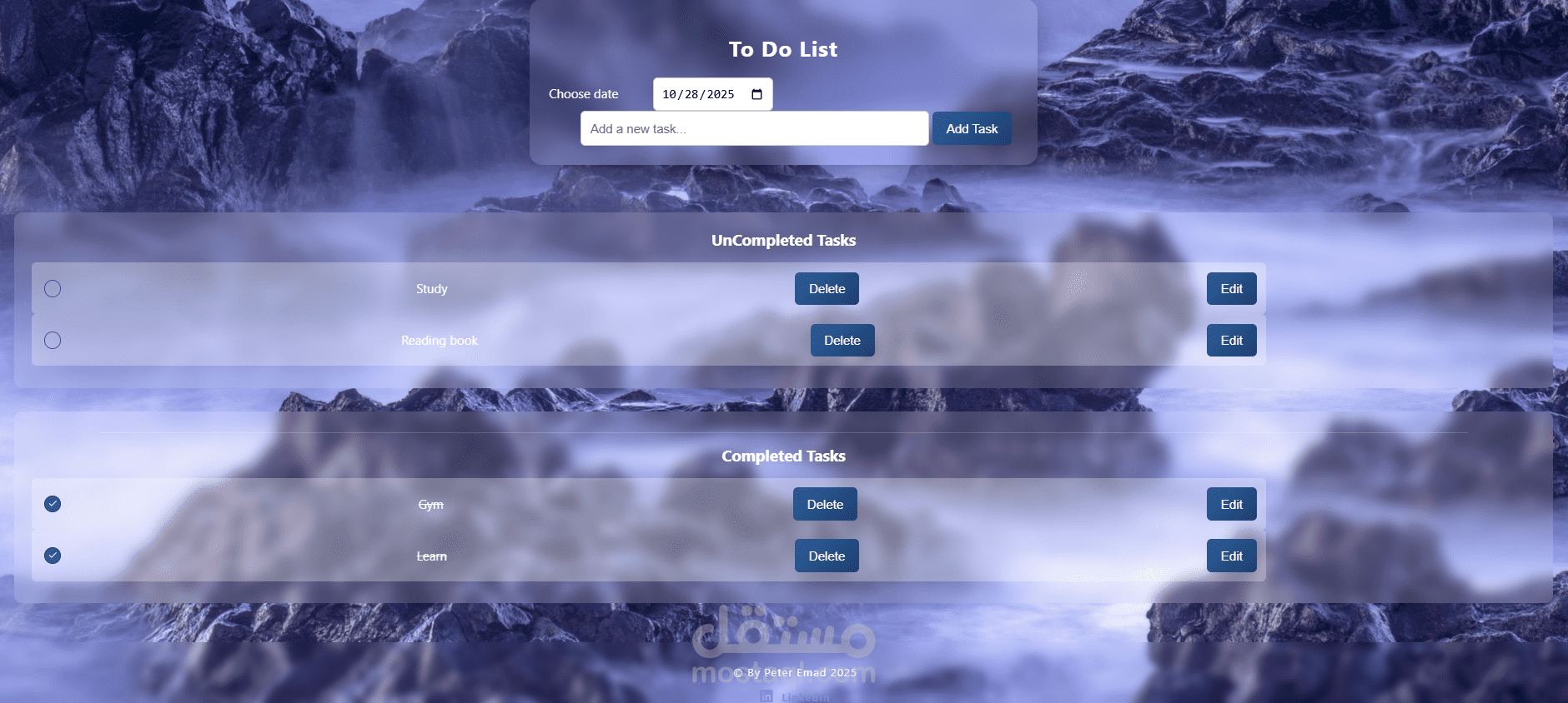 Interactive To-Do List Web Application