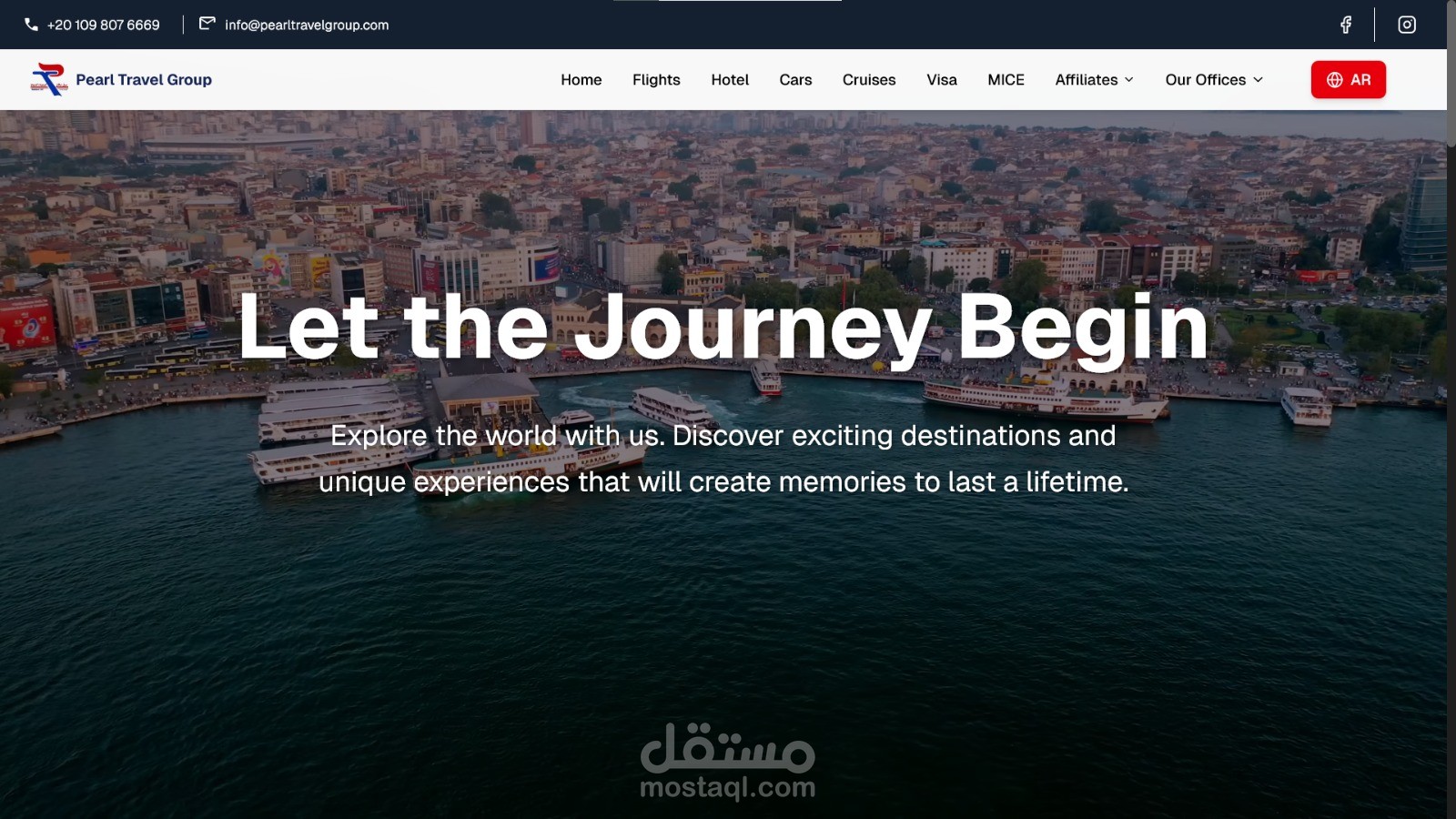 سأقوم ببرمجة موقع سياحي احترافي Full Stack باستخدام Next.js وExpress.js
