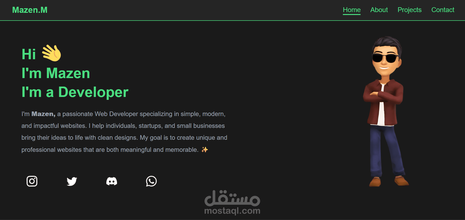 موقعي الشخصير-My Portfolio