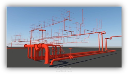 Fire fighting system as-built.