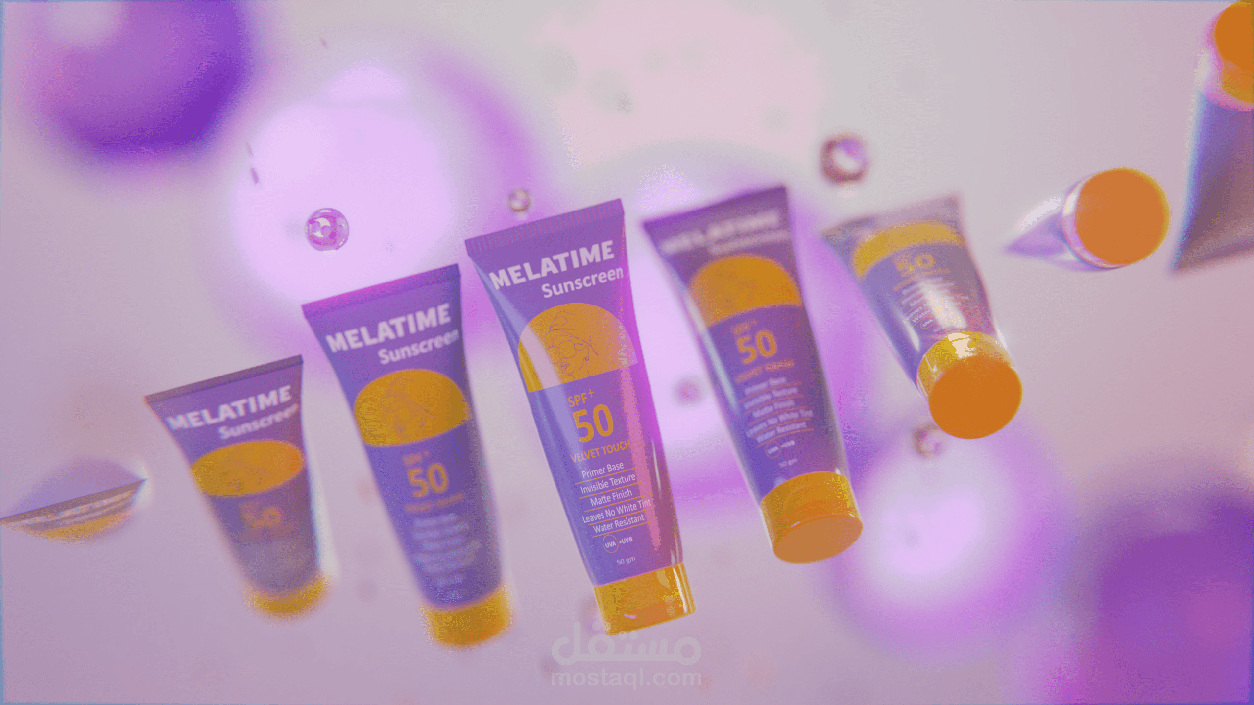 Melatime Sunscreen | 3D Cosmetic Product Visualization
