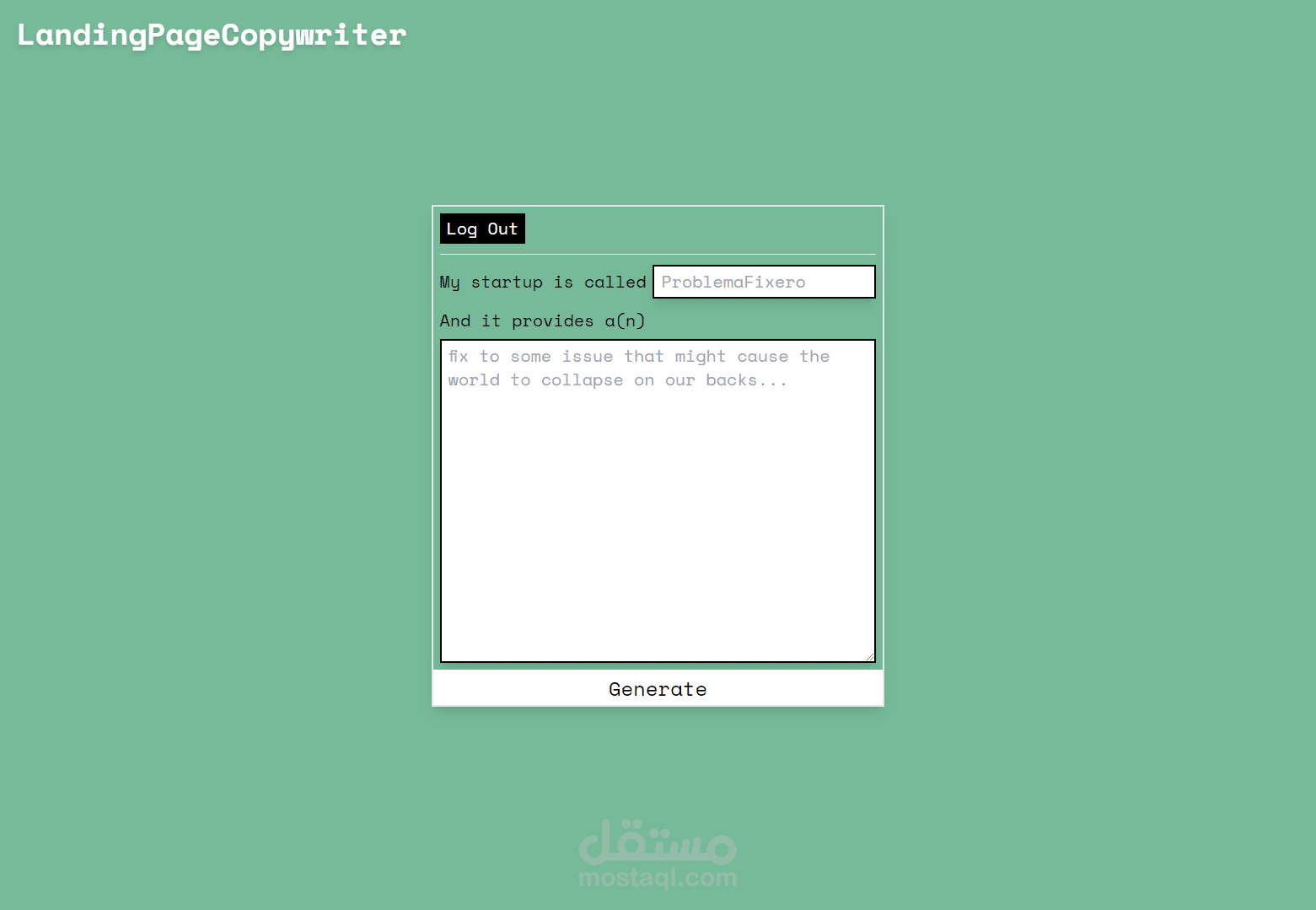 LandingPageCopywriter