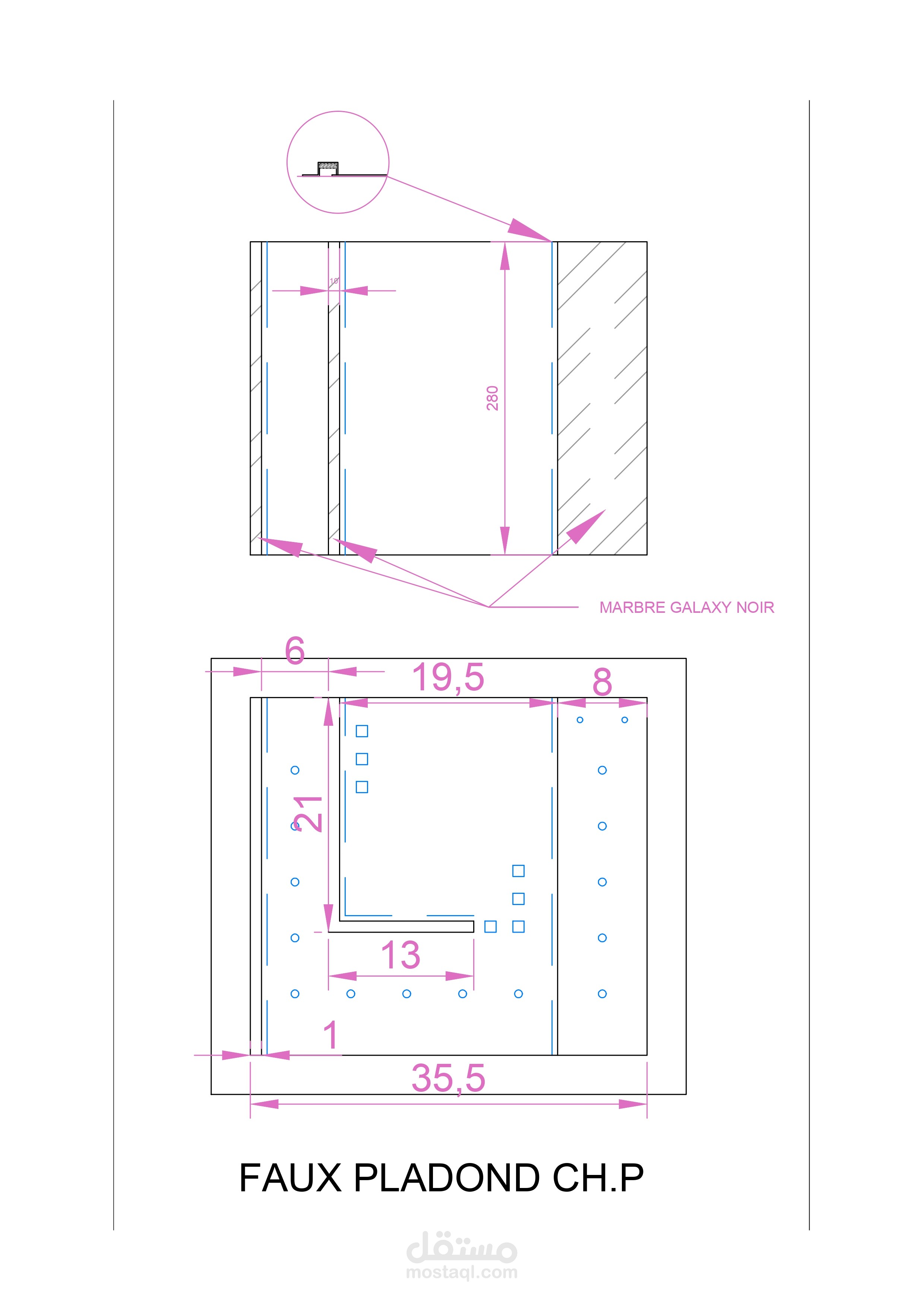 PLAN FAUX PLAFOND