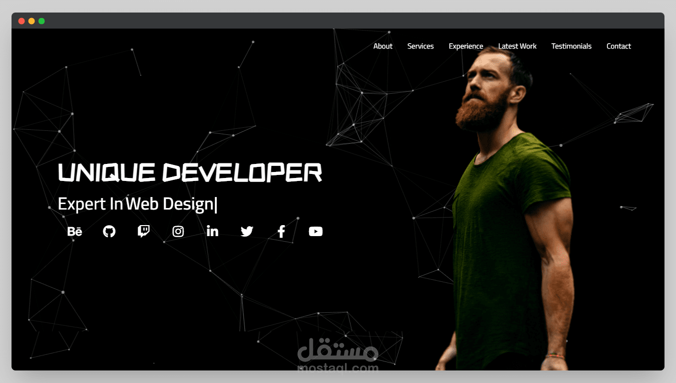 موقع شخصي ومعرض أعمال شخصية