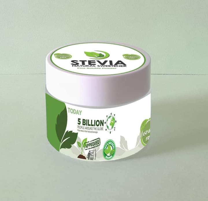 تصميم عبوة سكر ستيفا الطبيعي لشركة هيربيا